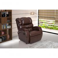 Cadeira Poltrona Reclinável Imperial Zero Wall Couríssimo Balanço E Giro Com Massageador Marrom - 6