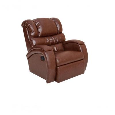 Poltrona Reclinável Imperial Zero Wall Com Massageador Couríssimo Pinhão Império Estofados