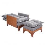 Cadeira Poltrona Reclinável Munique Linho-courissímo Grafite - 7