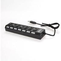 Hub Usb 2.0 Com 7 Portas E Tecnologia De Economia De Energia Através De Interruptores E Indicadores