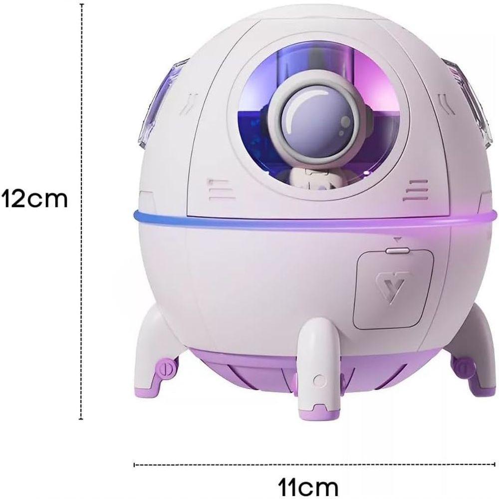 Umidificador De Ar Recarregável, Difusor De Aromas óleos Essenciais, Astronauta Nave Espacial 220m - 2