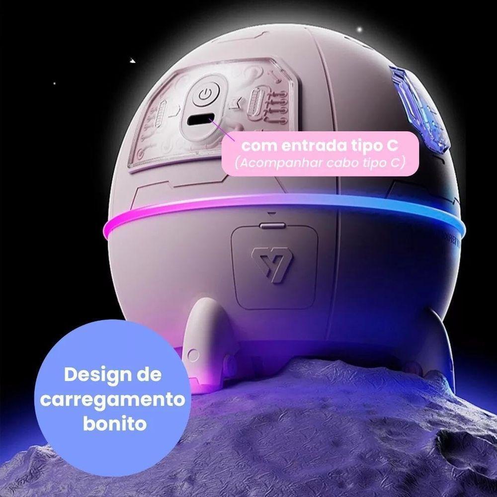 Umidificador De Ar Recarregável, Difusor De Aromas óleos Essenciais, Astronauta Nave Espacial 220m - 3