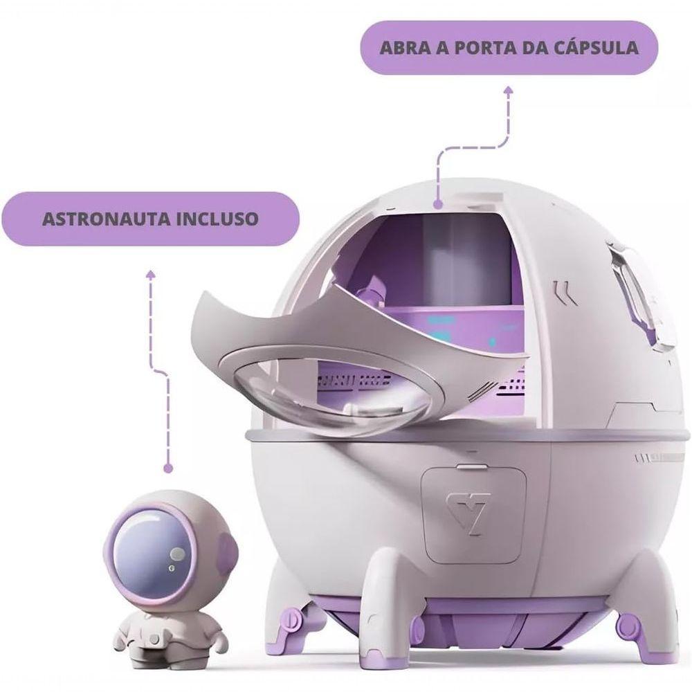 Umidificador De Ar Recarregável, Difusor De Aromas óleos Essenciais, Astronauta Nave Espacial 220m - 4