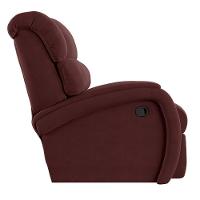 Poltrona Do Papai Reclinável Napoli Manual Gatilho Veludo Fh1 Vinho - 2