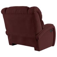 Poltrona Do Papai Reclinável Napoli Manual Gatilho Veludo Fh1 Vinho