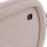 Poltrona Do Papai Reclinável Napoli Manual Gatilho Veludo Rosê Fh1 - 7