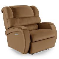 Poltrona Do Papai Reclinável Napoli Elétrica Botão Led Massagem Pu Fh1 Caramelo - 1