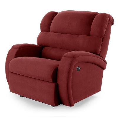 Poltrona Do Papai Reclinável Napoli Controle Power Elétrico Usb Vel Vermelho Fh1