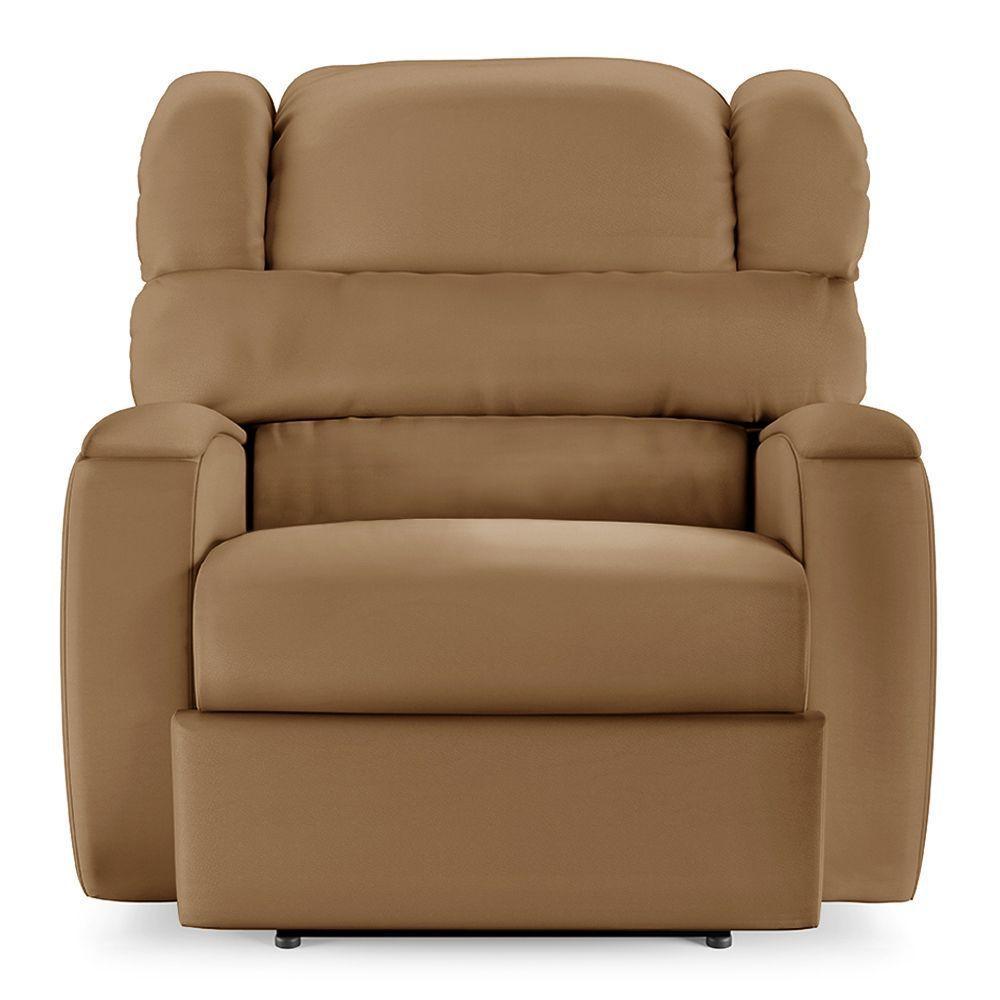 Poltrona Do Papai Reclinável Napoli Controle Power Elétrico Usb Pu Fh1 Caramelo - 3