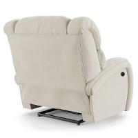 Poltrona Do Papai Reclinável Napoli Controle Power Elétrico Usb Veludo Fh1 Bege - 5