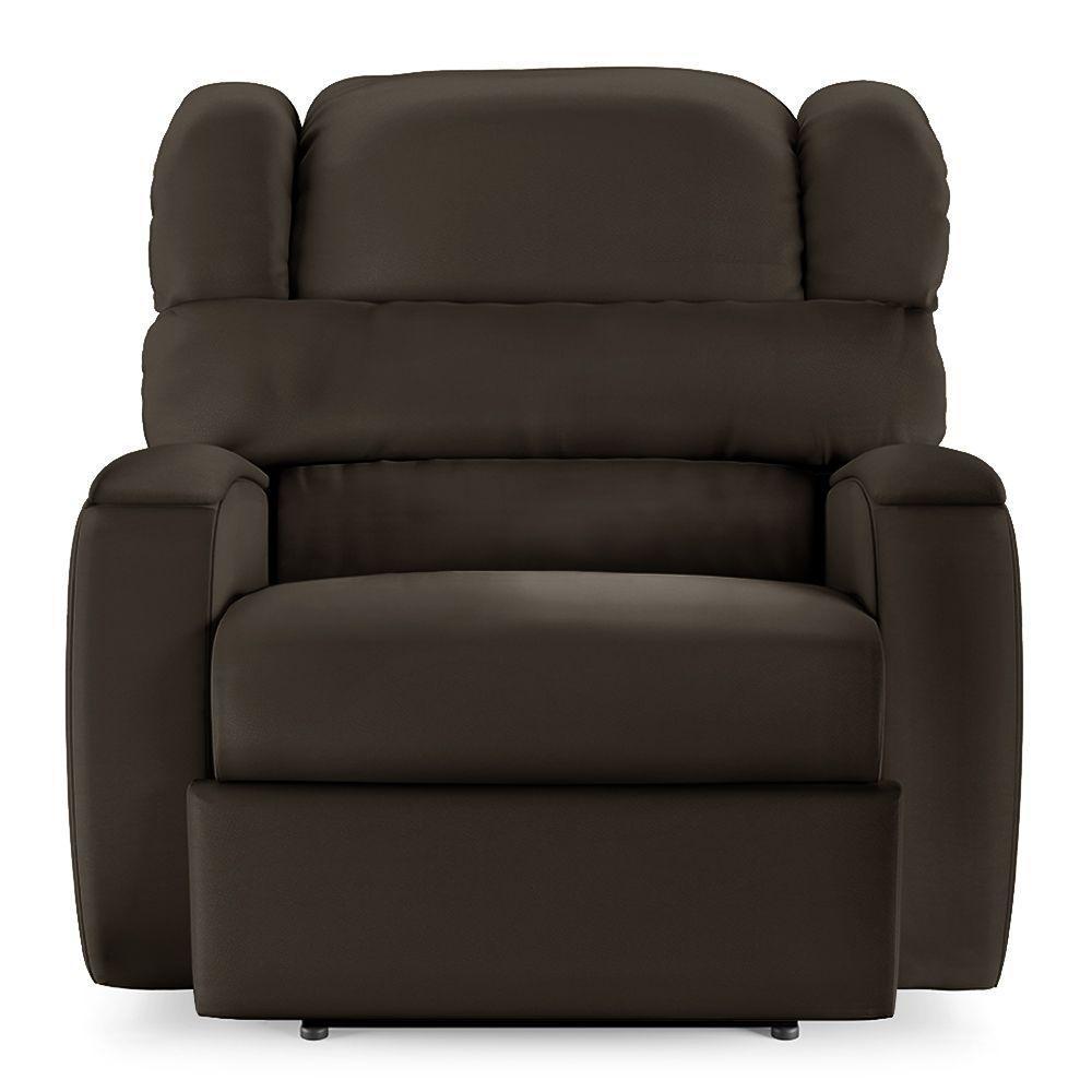 Poltrona Do Papai Reclinável Napoli Power Elétrica Massagem Pu Fh1 Marrom - 8