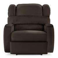 Poltrona Do Papai Reclinável Napoli Power Elétrica Massagem Pu Fh1 Marrom - 8