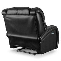 Poltrona Papai Reclinável Napoli Elétrica Botão Led Massagem Pu Pto Brilho Fh1 - 5