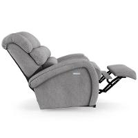 Poltrona Do Papai Reclinável Napoli Elétrica Botão Led Massagem Linho Cinza Fh1 - 5