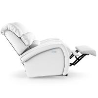 Poltrona Do Papai Reclinável Napoli Elétrica Botão Led Massagem Pu Branco Fh1 - 6