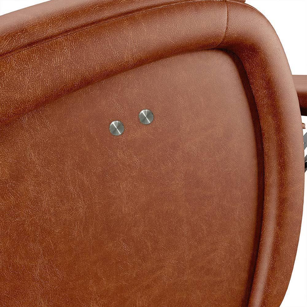 Poltrona Do Papai Reclinável Napoli Power Touch Pu Brilho Fh1 Caramelo - 4