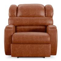 Poltrona Do Papai Reclinável Napoli Power Touch Pu Brilho Fh1 Caramelo - 3