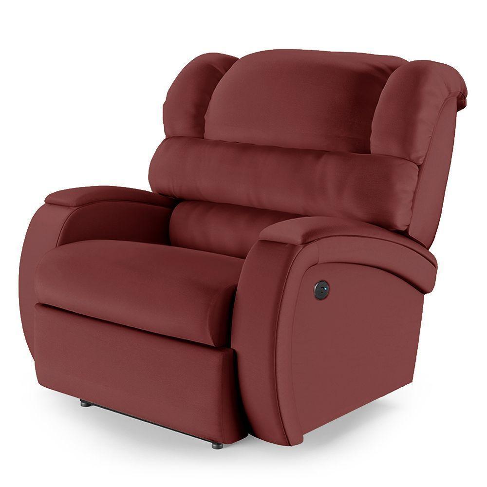 Poltrona Do Papai Reclinável Napoli Power Touch Usb Pu Fh1 Vermelho - 1