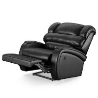 Poltrona Do Papai Reclinável Napoli Power Touch Usb Pu Preto Brilho Fh1 - 9