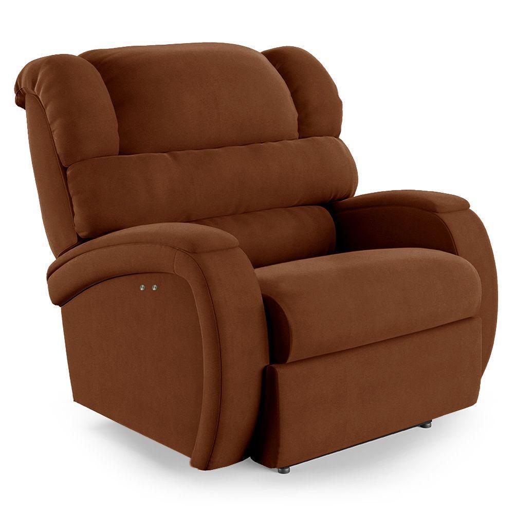 Poltrona Do Papai Reclinável Napoli Power Touch Massagem Veludo Fh1 Terracota - 1