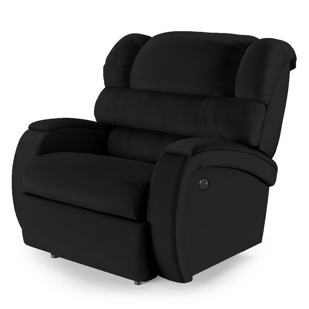 Poltrona Do Papai Reclinável Napoli Power Touch Usb Pu Preto Fh1 - 1