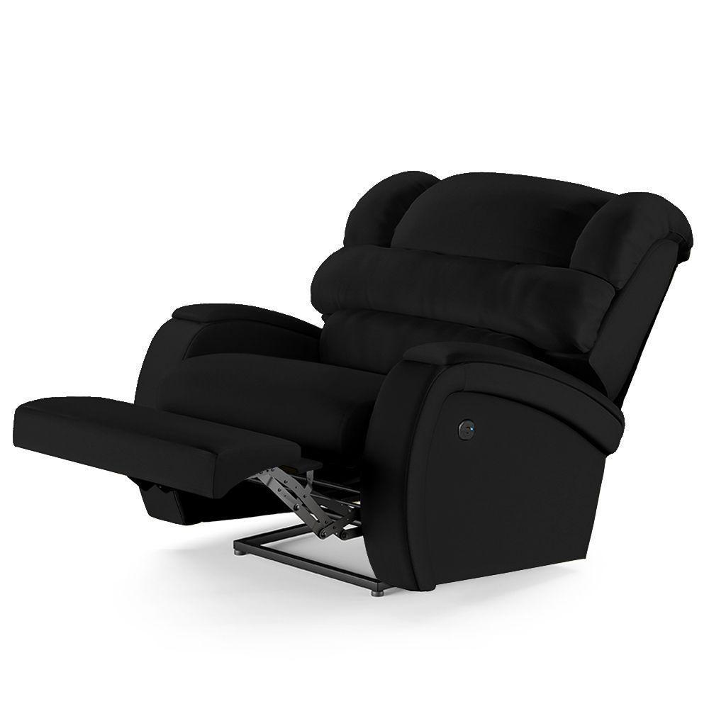 Poltrona Do Papai Reclinável Napoli Power Touch Usb Pu Preto Fh1 - 2