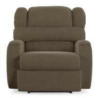 Poltrona Do Papai Reclinável Napoli Power Touch Massagem Veludo Capuccino Fh1 - 2