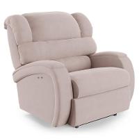 Poltrona Do Papai Reclinável Napoli Power Touch Massagem Veludo Rosê Fh1 - 1