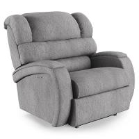 Poltrona Do Papai Reclinável Napoli Power Touch Massagem Linho Cinza Fh1 - 1