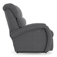 Poltrona Do Papai Reclinável Napoli Power Touch Massagem Veludo Cinza Fh1 - 2