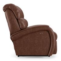 Poltrona Do Papai Reclinável Napoli Power Touch Massagem Pu Marrom Brilho Fh1 - 2