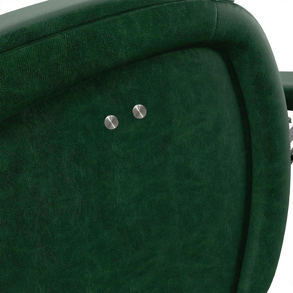 Poltrona Do Papai Reclinável Napoli Power Touch Pu Fh1 Verde Musgo - 4