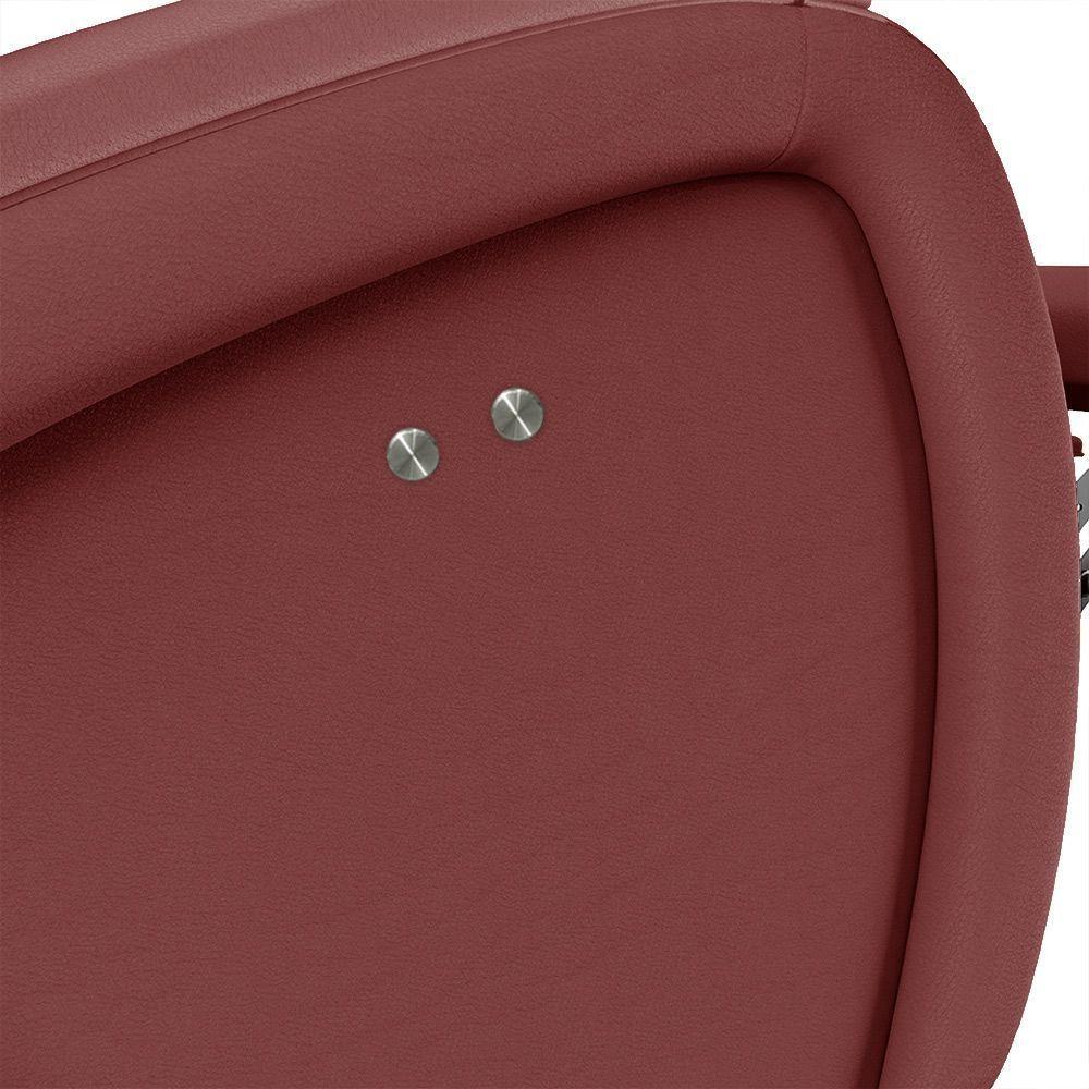 Poltrona Do Papai Reclinável Napoli Power Touch Pu Vermelho Fh1 - 4