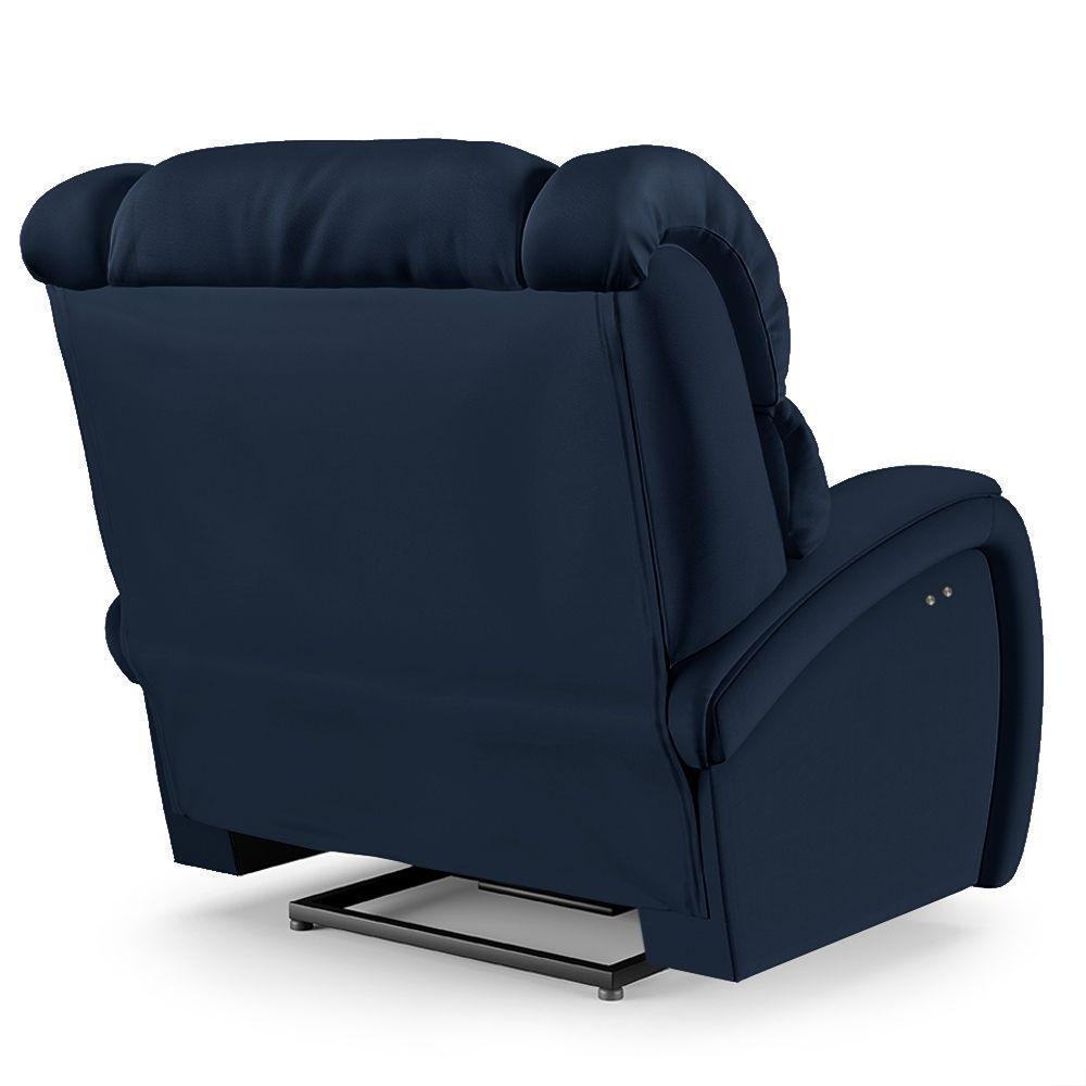 Poltrona Do Papai Reclinável Napoli Power Touch Usb Pu Azul Fh1 - 5