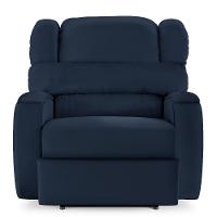 Poltrona Do Papai Reclinável Napoli Power Touch Usb Pu Azul Fh1 - 3