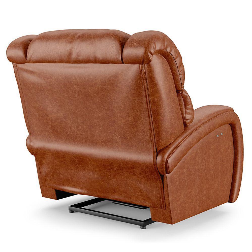 Poltrona Do Papai Reclinável Napoli Power Touch Usb Pu Caramelo Brilho Fh1 - 5