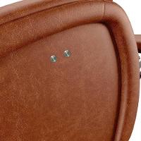 Poltrona Do Papai Reclinável Napoli Power Touch Usb Pu Caramelo Brilho Fh1