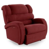 Poltrona Do Papai Reclinável Napoli Power Touch Massagem Veludo Fh1 Vermelho - 2