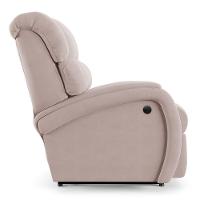 Poltrona Do Papai Reclinável Napoli Power Elétrica Massagem Veludo Fh1 Rose - 9