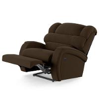 Poltrona Do Papai Reclinável Napoli Power Touch Usb Veludo Marrom Fh1 - 2