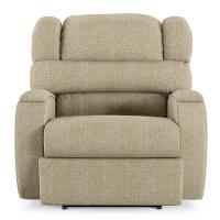 Poltrona Do Papai Reclinável Napoli Power Touch Massagem Linho Fh1 Bege - 3