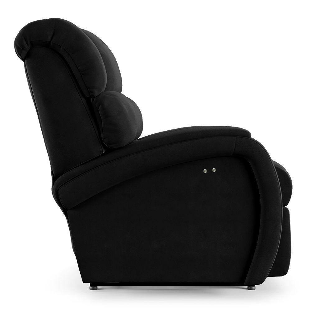 Poltrona Do Papai Reclinável Napoli Power Touch Massagem Veludo Fh1 Preto - 2