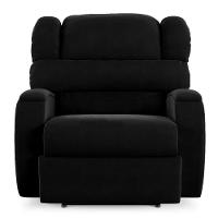 Poltrona Do Papai Reclinável Napoli Power Touch Massagem Veludo Fh1 Preto