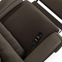 Poltrona Do Papai Reclinável Napoli Power Touch Massagem Pu Fh1 Marrom