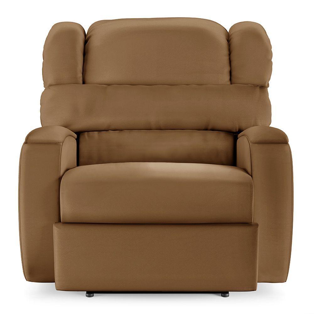 Poltrona Do Papai Reclinável Napoli Power Touch Massagem Pu Fh1 Caramelo - 3