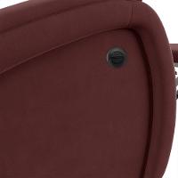 Poltrona Do Papai Reclinável Napoli Power Elétrica Massagem Veludo Fh1 Vinho - 3