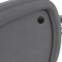 Poltrona Do Papai Reclinável Napoli Power Elétrica Massagem Veludo Fh1 Cinza