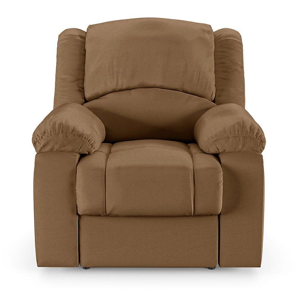 Poltrona Do Papai Reclinável Melim Elétrica Led Massagem Pu Fh1 Caramelo - 3