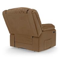 Poltrona Do Papai Reclinável Melim Elétrica Led Massagem Pu Fh1 Caramelo - 5