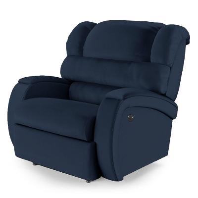 Poltrona Do Papai Reclinável Napoli Power Touch Usb Pu Fh1 Azul